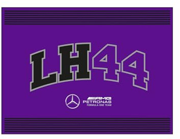 Mercedes AMG Petronas Formula One Team - Lewis-Hamilton-Flagge - Lila - Größe: 90x120 CM