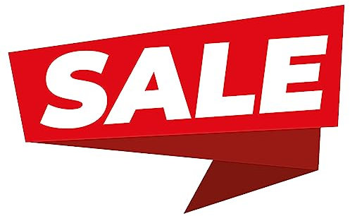 Primus Print XXL Fensteraufkleber Aufkleber Schriftzug - für Ihren Store, Büro, Laden, Lager, Geschäft, Einzelhandel - Ausverkauf Neueröffnung Sale Umzug (Sale, Einzeln)