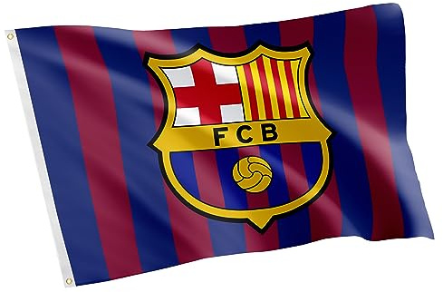 FC Barcelona Barça Barca Flagge Fußball Futbol Premier League 100% Polyester Indoor Outdoor 3x5ft Baner (Flagge D)