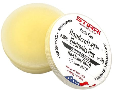 STIRRI Handcraft-PF Enchanced Kolophonium Lötpaste Flussmittel – Universelles Elektronik-Löten, DIY – einfach zu löten Leiterplatten & Kupfer-Elektrodraht – keine Reinigung, keine Unordnung