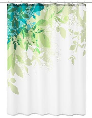 Kleine Wolke Duschvorhang, Polyester, Grün, 240x180 cm