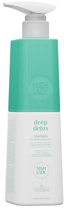 Nishlady Deep Detox Hair Shampoo 503 ml - Haarshampoo mit grünem Tee und Avocado, Für Normales Bis Fettiges Haar
