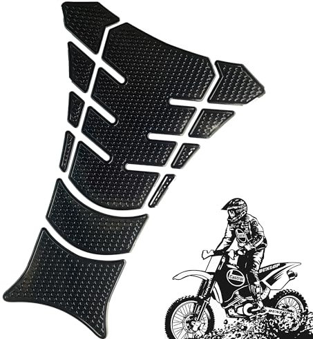 QIUMING Universale Moto Carburante Serbatoio Pad Para Colpi e Protezione Graffi Universale Moto Carburante Serbatoio Pad Adesivo Serbatoio Moto, adesivi serbatoio 3D (Nero)