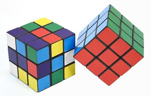6 x Zauberwürfel 3x3 Zauber Würfel Cube 5,5 cm Zauber Würfel 80er Jahre Party Kult Dreh Puzzle Magic Cube
