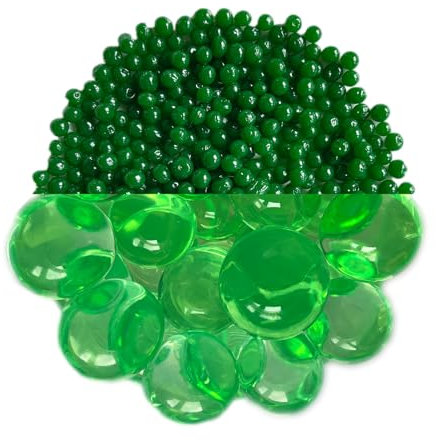 trendfinding 100 g wasserspeicherndes Deko Granulat Grün, Korngröße 6-8 mm, Dekoration für Blumen und Pflanzen, 10 Liter sehr ergiebig, vielseitig einsetzbar