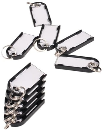 Pavo MAGNETIC TECHNOLOGY - Lot de 50 porte-clés magnétiques, MAGNETTAGS ! (x50 noir), 50g