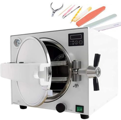 Stainless Steel Steam Nail Tool/Glassware Labware Cleaning Care Machine/High Temperature Lab ral Design Tools Accessories - Pressure Gauge and Display Window - AC220V/110V & 121°C/ 134°C