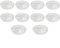Gbtdoface Lot de 10 soucoupes rondes en plastique transparent pour pot de fleurs (13 cm)