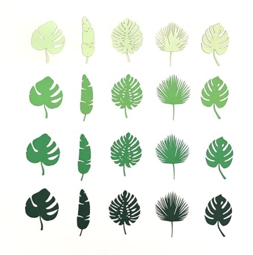 Pluuttiem 500 Stück Monstera Papier Blätter Pflanzen Sommer Konfetti gefüllt Ballon Konfetti Geburtstag Hochzeitsfeier Dekoration