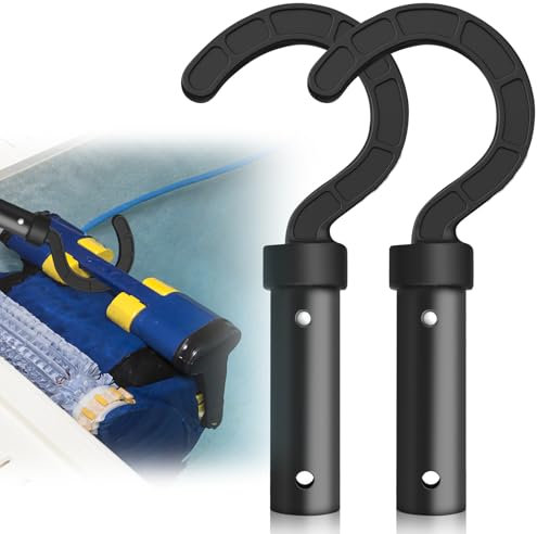 Lot De 2 Crochets Pour Tous Les Robots Nettoyeurs De Piscine, Crochets Pour Poteaux, Accessoires Pour Poteaux De Piscine, Crochets Pour Tous Les Robots Aspirateurs De Piscine,Pool Vacuum Sweeper Hooks