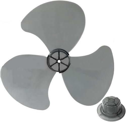 Daaxing Aspas de ventilador de repuesto, hoja de ventilador de 16 pulgadas, diseño de tres aspas para pedestal de pie o ventiladores de mesa, piezas de repuesto (negro)