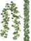 Yhjxly Künstliche Eukalyptus Girlande, Eukalyptus Deko,Pflanzen Girlande Grün 180cm Weidenblättern Blätter,Pflanze Hängepflanze,für Hochzeiten Partys Esstische Kaminsimse Treppen Türrahmen