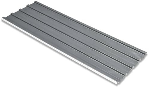 Brokky Dachpaneele 12 STK. Verzinkter Stahl Grau Wellplatten Dach Dachplatten Bleche FüR Dach Wellblechplatten FüR Dach