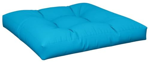 vidaXL Palettenkissen, Palettenpolster für Europaletten, Palettensofa Kissen Indoor Outdoor, Palettenauflage Sitzkissen, Blau Stoff