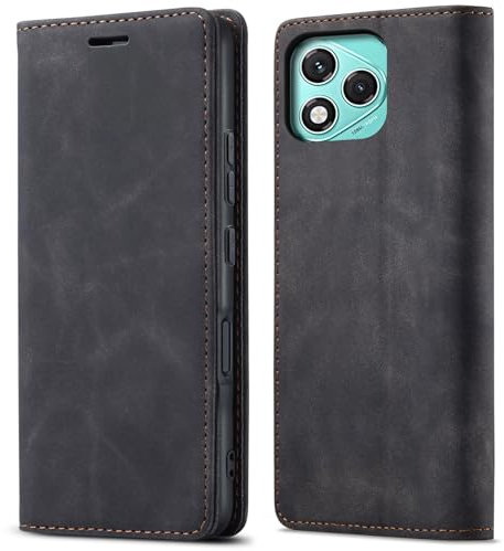 owlhold Custodia Honor 400 Lite Portafoglio Flip [Antiurtoo][Cavalletto][Carta Fessura] Cover Pelle per Honor 400 Lite - Nero