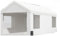 SLAHAJ Carport Tente de Garage Abri de Voiture 10 x 20 Pieds, abri de Garage extérieur avec parois latérales et fenêtres Amovibles, bâche de Garage imperméable Abris de Voiture