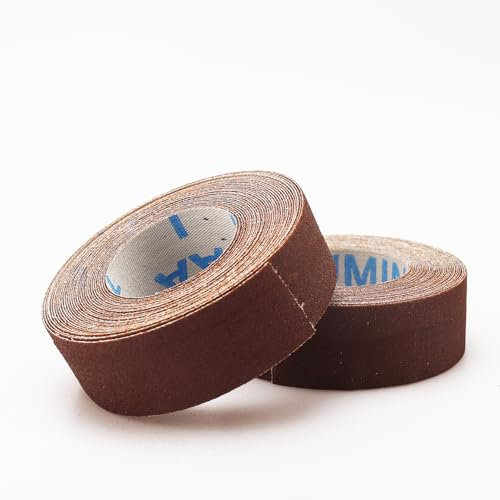 MANICAF Schleifpapier Rolle 2 Rollen Körnung 240 Schleifpapierrollen, 25 mm x 6 m Schleifpapier Holz, Schleifleinen Rolle für Holz, Metall, Stahl, Edelstahl