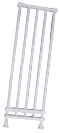 KiBcsLic Puerta Extensible para Mascotas de Acero Al Carbono. Divisor de Ambientes Versátil para Uso en Interiores, Blanco, Ancho 39 a 60cm