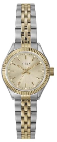 Timex Women's Trend 25 mm Watch - Two-Tone Stainless Steel Bracelet with Gold-Tone Dial and Two-Tone Case TW2W90900