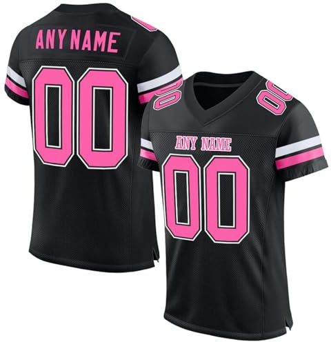 Seguire Personalisiertes American Football Trikot Mit Name Und Nummer | Atmungsaktives Oversize Jersey Für Herren Damen Kinder | Custom Football Uniform#1