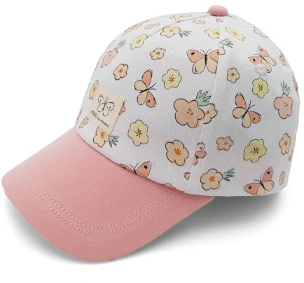 maximo MINI Girl-Cap Schmetterlinge Klettverschluß