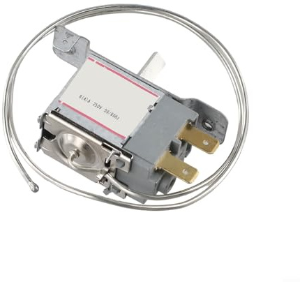 Termostato Frigo WPF21-EX Sensore 50cm 2 Pin Regolatore Temperatura Argento Sostituzione per facile Per Frigoriferi Domestici