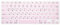 HRH Korean Silicone Keyboard Cover Skin for MacBook Air 13, Pro 13/15/17 (with or without Retina Display, 2015 or Older Version), iMac (Older USA, Not for MacBook 13 Air A1932) - Light Pink