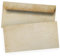 100 x Briefumschläge Altes Papier Vintage - DIN lang - haftklebend ohne Fenster