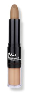 Mii Cosmetics Double Delight Concealer & Serum, Jojoba Enriched with Vitamin E, Helps to Reduce Puffiness & Dark Circles, Honey Delight 03
