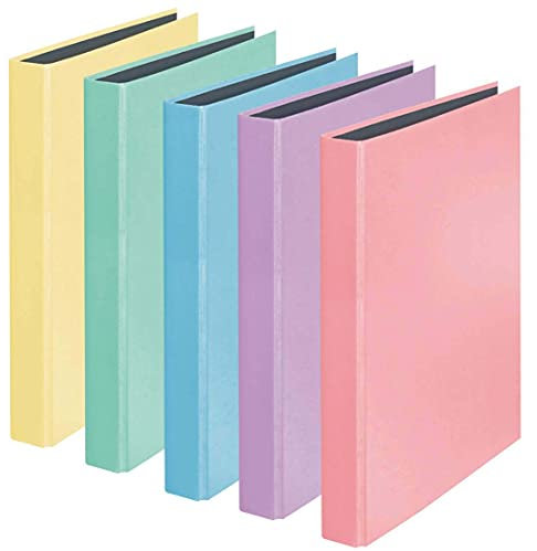 PastellColor-Ordner (farbig sortiert 5er, Ringbuch)
