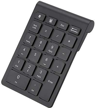 VBESTLIFE 22 Teclas Teclado numérico Digital inalámbrico Bluetooth inalámbrico, Teclado numérico portátil para OS X/Mac/Laptop/PC, Compatible con iOS, Android
