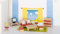 Puppenmöbel Wohnzimmer aus Holz goki Basic Puppenhaus Puppenstube mit Palandi® Sticker