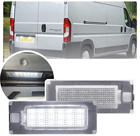 NSLUMO LED Kennzeichenbeleuchtung Kompatibel mit Fi.at Ducato Bus Box Peugeot Boxer Bus Box Citroen Jumper 2006-2019