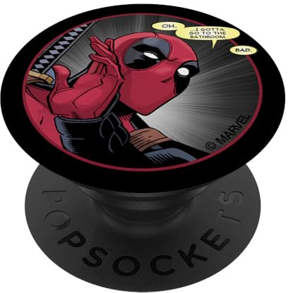 Marvel Deadpool Wade Wilson Gotta Go to the Bathroom Comic PopSockets Klebender PopGrip