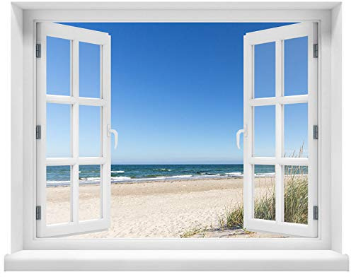 Wandtattoo - Fenster mit Aussicht Ostsee 100 x 78 cm – Wandsticker