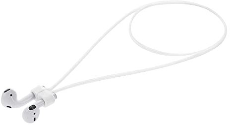 kwmobile Halteband magnetisch kompatibel mit Apple Airpods 1/2 / 3/4 / Pro 1 / Airpods Pro 2 Headphones - 80 cm Kopfhörer Halter Band Strap in Weiß