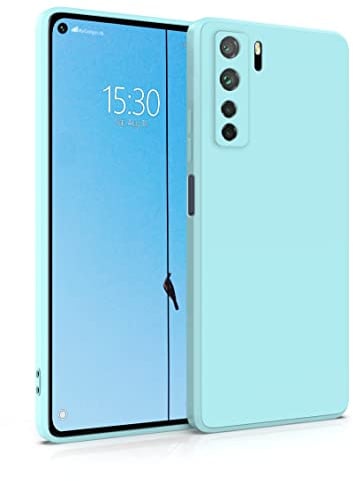 MyGadget Coque pour Huawei P40 Lite 5G - Case TPU Souple & Soft - Cover Protection Extra Fine & Légère - Étui Coloré Anti Choc et Rayures - Bleu Clair