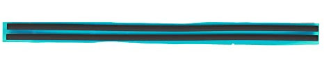 ruichuang Rubber Foot Strip Replacement for HP Envy 15-EE 15M-EE Series Laptop Bottom case Rear Rubber Foot Strip (Black)