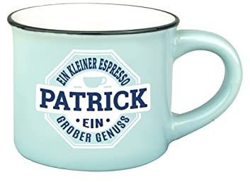 Persönliche Espresso Tasse - Patrick |Steinzeug|50ml|