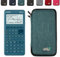 Casio Graph 25+E II avec Housse de Protection WYNGS Incluse Turquoise - Calculatrice Graphique - Pack de Base