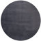 the carpet Cosy kuschelig Warmer Fellteppich, weich und elegant, waschbar und Fußbodenheizung geeignet, Öko-Tex Zertifiziert, Anthrazit, 200 cm Rund