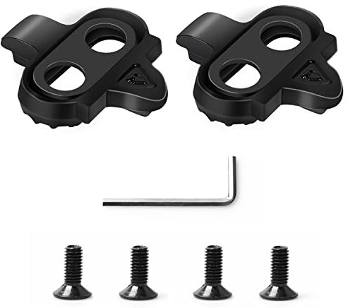 SPD Cleats Set, SPD Compatible Bike Pedal Cleats, Pedalplatten Fahrradzubehör Set für Shimano SPD Schuhplatten(SM-SH51), Fahrrad Cleat Set für Mountainbike Rennrad Indoor Cycling