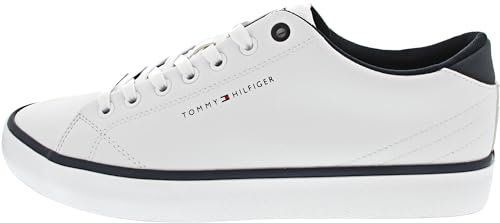 Tommy Hilfiger Herren Sneaker Schuhe, Weiß (White), 44
