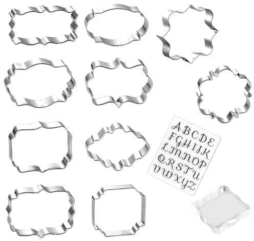 Formine per Biscotti, 12 pezzi Formine Biscotti Mini Stampi Biscotti in Acciaio Inox Stampi Biscotti DIY Decorazioni Dolci Biscotti Decorazioni di Dolci di Pasticceria