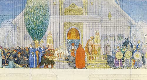 GerRit Leinwand-Poster, Wandkunst, ohne Rahmen, 58 x 90 cm, Leinwandbild von Carl Larsson