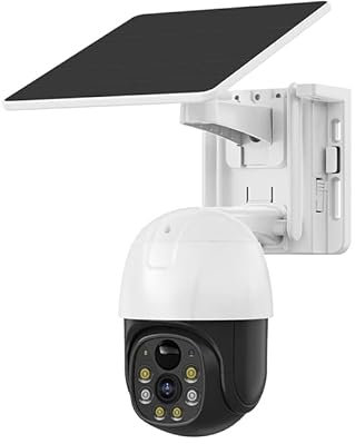 XIAOVV 4G LTE Solar Überwachungskamera Outdoor, 5MP Farb-Nachtsicht,Cloud Edge Kamera Outdoor,IP66 wasserdicht,Überwachungskamera außen mit Licht (P5 Plus)