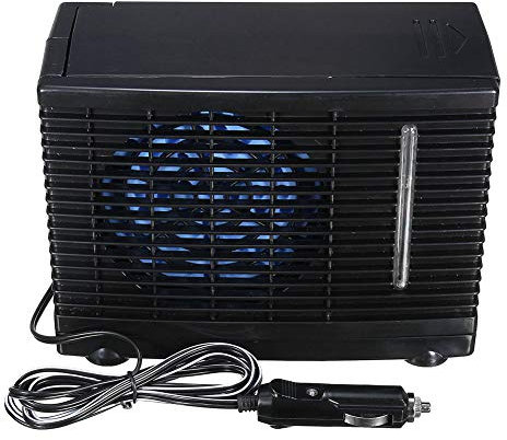 shenruifa High Power Car Air Cooler, Car Cooling Fan, Car Portable 24v Water Refrigeration Air Conditioner Fan Cooler (Black)