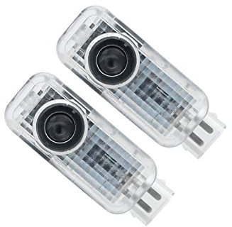 WBZHUSS 2 pieces Car Welcome Light, for Audi A1 S1 2008-2024 Door Light Projector No Fade Projector Ghost Shadow Lights Puddle Lights Car Accessories