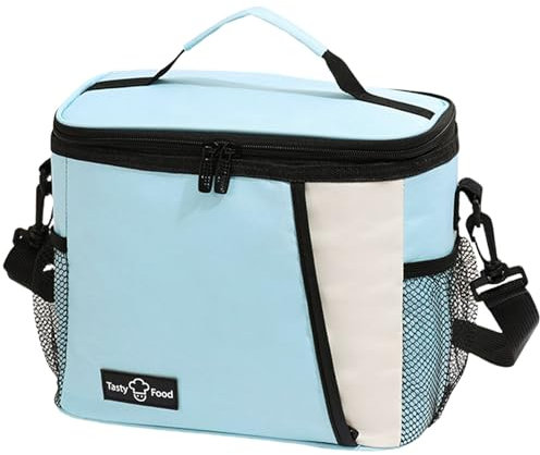 FAVORTALK Cooler Bags Insulated Large Lunch Bag Adults with Adjustable Shoulder Strap Waterproof Thermal Lunch Box Tote for Work School Picnic Beach Leakproof Organiser for Women Men - WCB41817