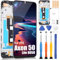 LCD-Display für ZTE Axon 50 Lite 8050 Display für Axon 50 Lite 8050 Touchscreen Digitazer Full Assembly Ersatz Bildschirm mit Reparatur Kit, Schwarz mit Rahmen